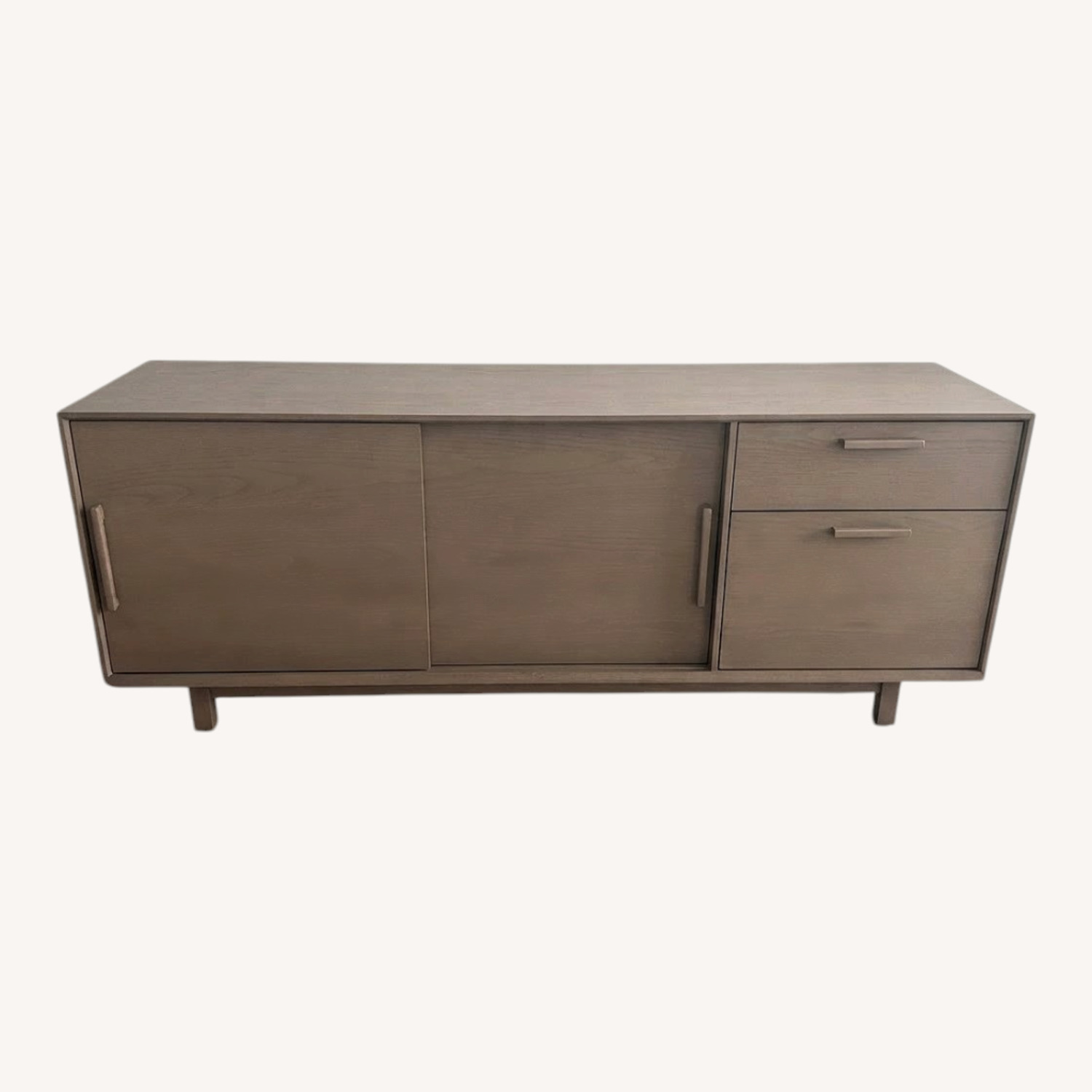 Crate & Barrel Light Gray Wood Sideboard - image-0