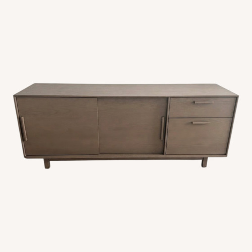 Used Crate & Barrel Light Gray Wood Sideboard for sale on AptDeco