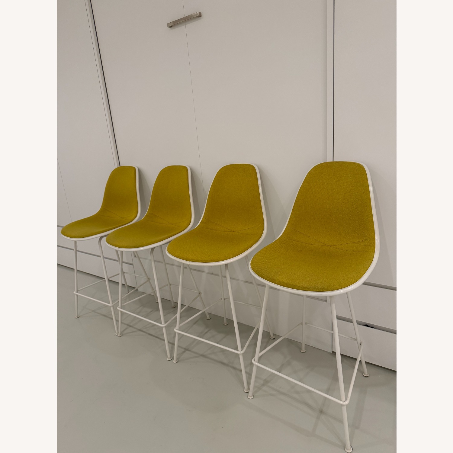 Eames White Counter Stools - image-3