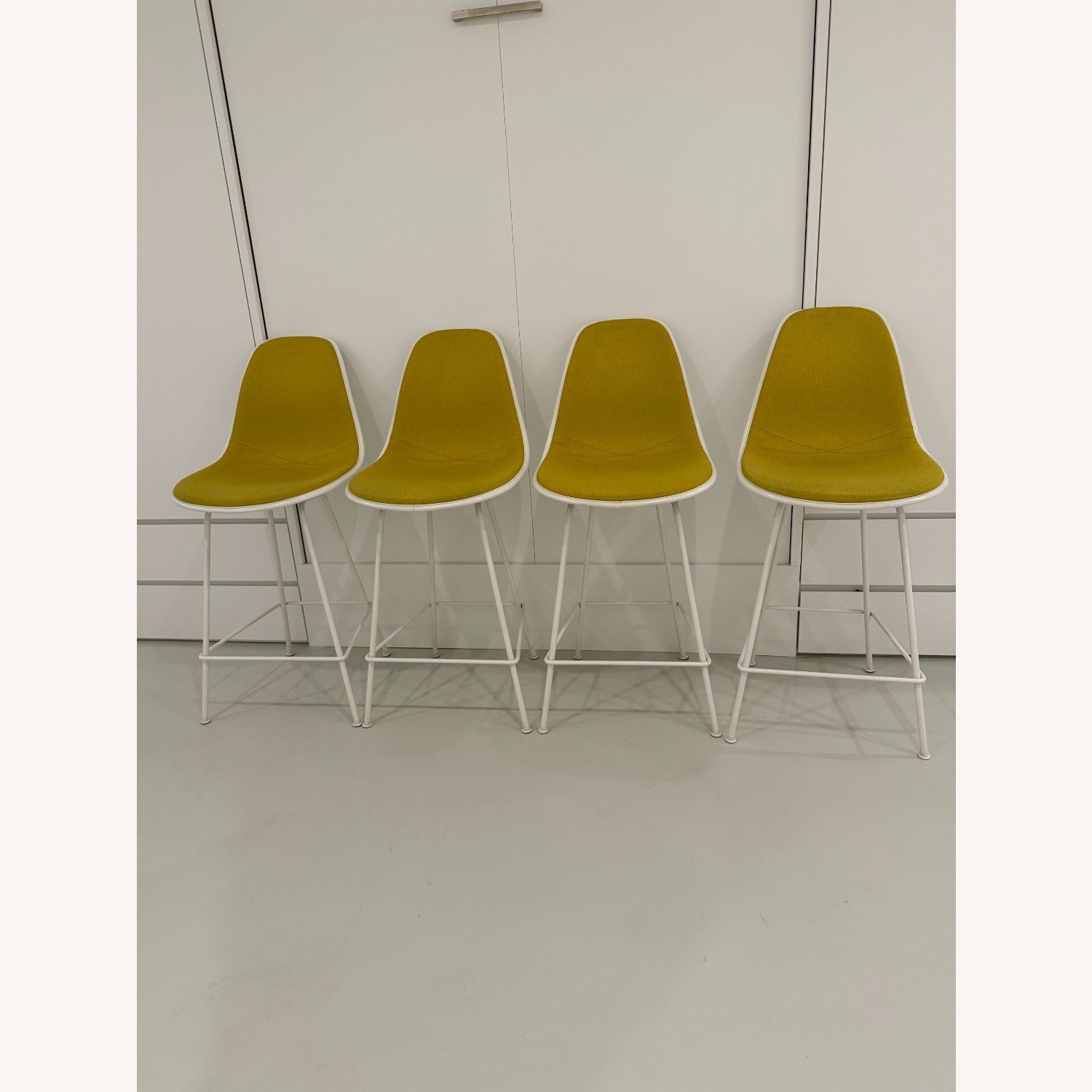 Eames White Counter Stools - image-2
