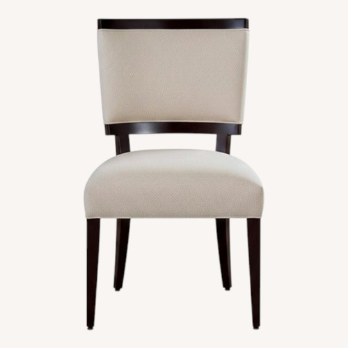 Used Custom Upholstered Wood Dining Chairs for sale on AptDeco