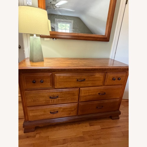 Used Vintage/Antique Light Brown Wood Dresser for sale on AptDeco