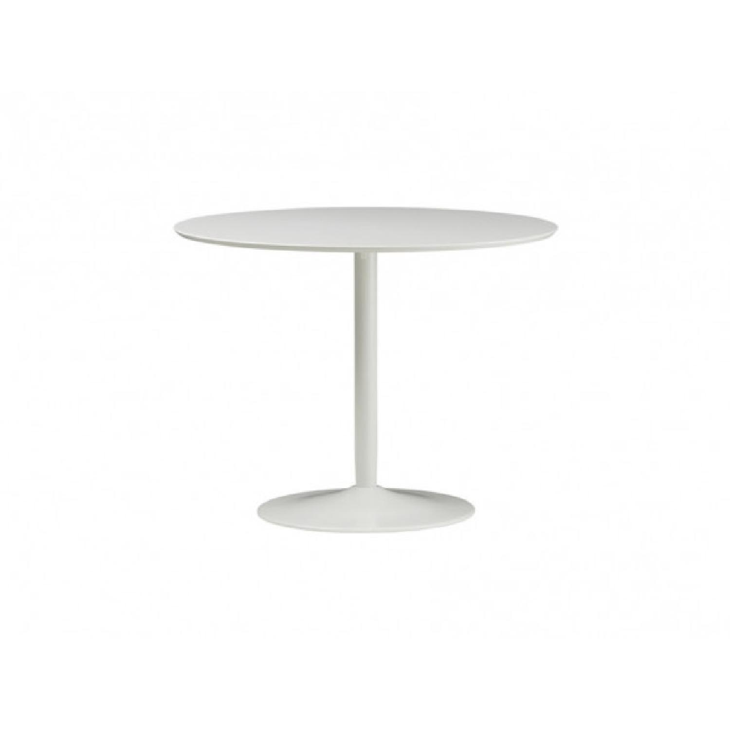 CB2 Odyssey Round White Tulip Dining Table - image-8