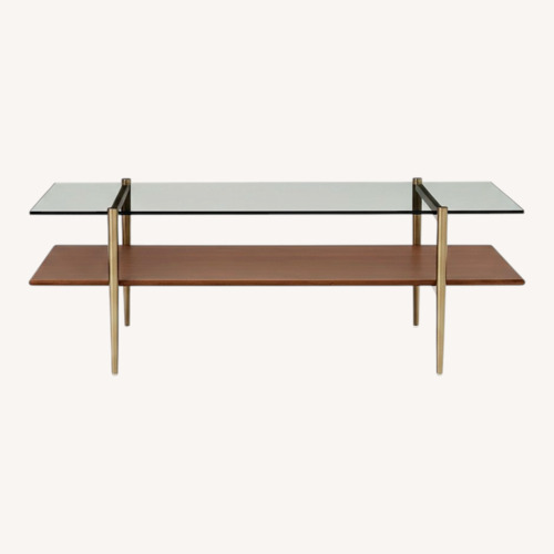 Used West Elm Mid-Century Art Display Coffee Table for sale on AptDeco