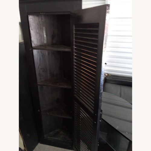 Used Black Wood Wall Shelf for sale on AptDeco
