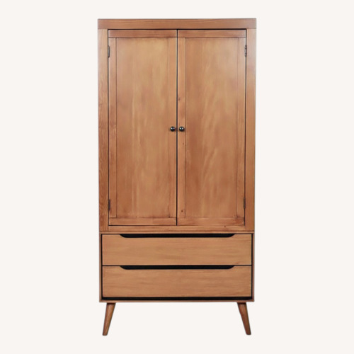 Used Lennart Oak Armoire for sale on AptDeco