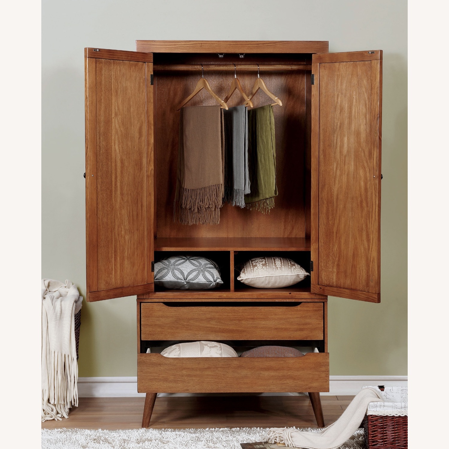Lennart Oak Armoire - image-4