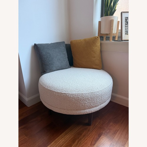 Used Article White Kayra 31.5" Ottoman for sale on AptDeco