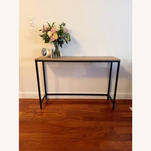 Used Light Brown Wood Side Table for sale on AptDeco