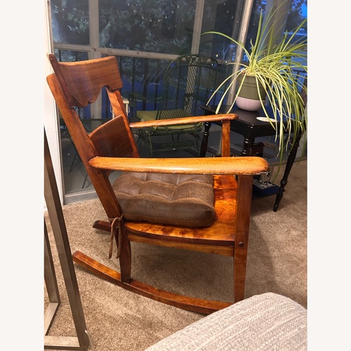 Used Antique Wood Rocking Chair for sale on AptDeco