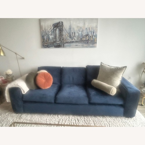 Used Urban Barn Blue Midnight 3 Seater Couch for sale on AptDeco