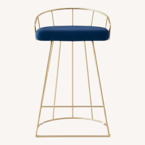 Used Sienna Blue Stools, Set of 4 for sale on AptDeco