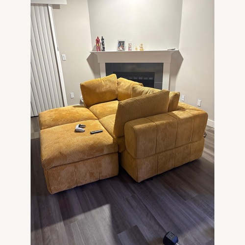 Used Laurynn Corduroy U-Shaped Sectional for sale on AptDeco