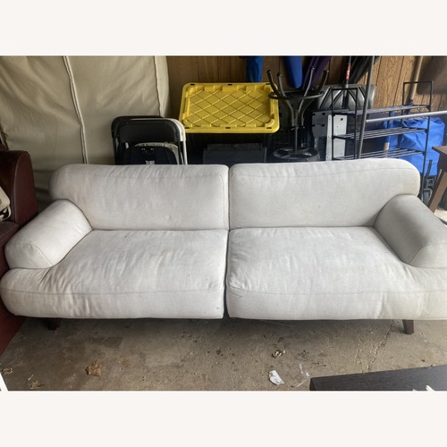 Used 2 Piece White Sofa for sale on AptDeco