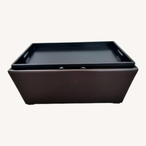 Used Dark Espresso Ottoman  for sale on AptDeco