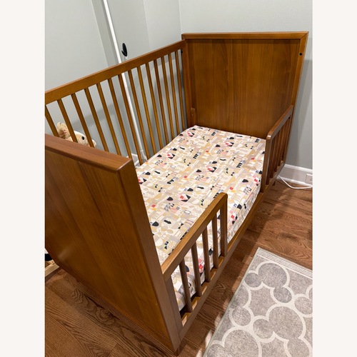 Used West Elm Mid Century Crib in Acorn for sale on AptDeco