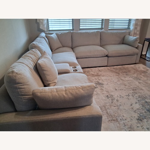 Used Coaster Fine The Collins 5 Piece Reclining Sectional  for sale on AptDeco