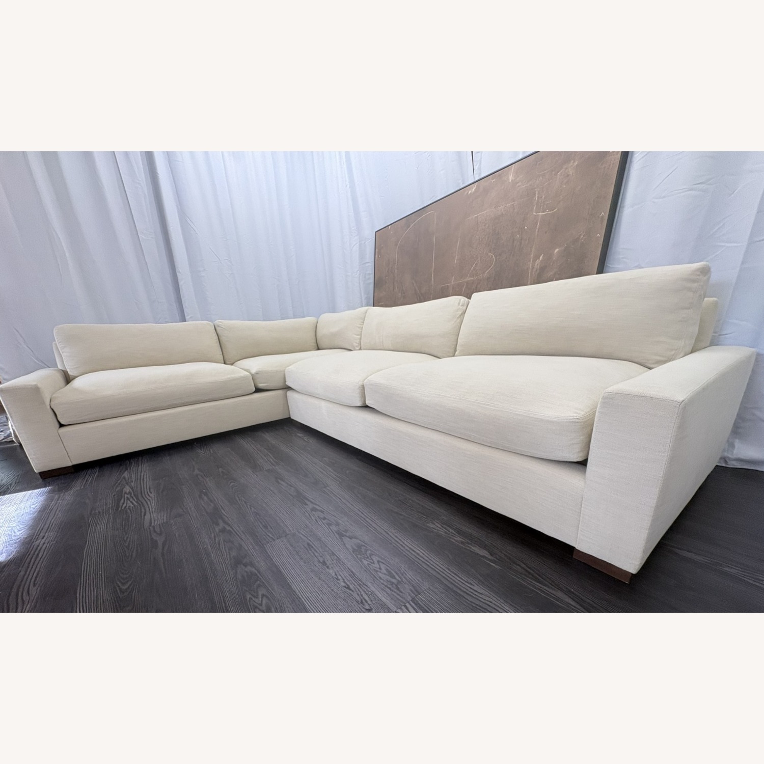 Restoration Hardware Maxwell L-Sectional | Classic | Down | Dune - image-12