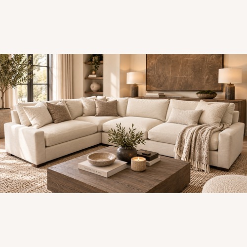 Used Restoration Hardware Maxwell L-Sectional | Classic | Down | Dune for sale on AptDeco