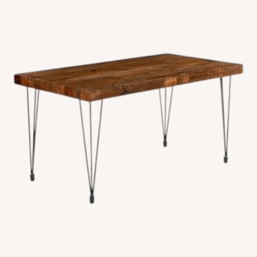 Used Birch Lane Libra Dark Brown Wood Dining Table for sale on AptDeco