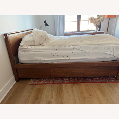 Used Design Within Reach Matera Natural Wood Queen Bed for sale on AptDeco