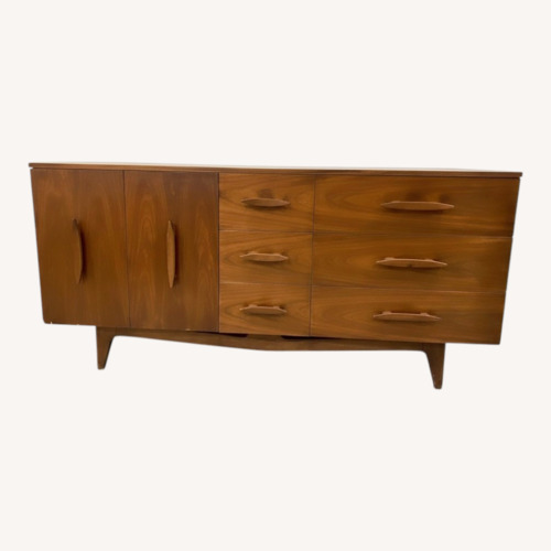 Used Vintage MCM Walnut Triple Dresser / Credenza for sale on AptDeco