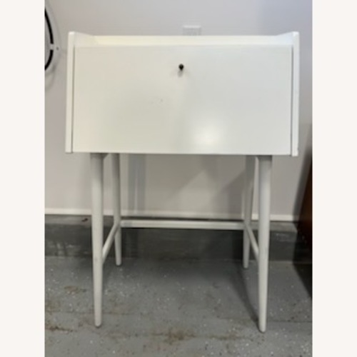 Used West Elm Mid-Century Secretary Desk (28") – White for sale on AptDeco