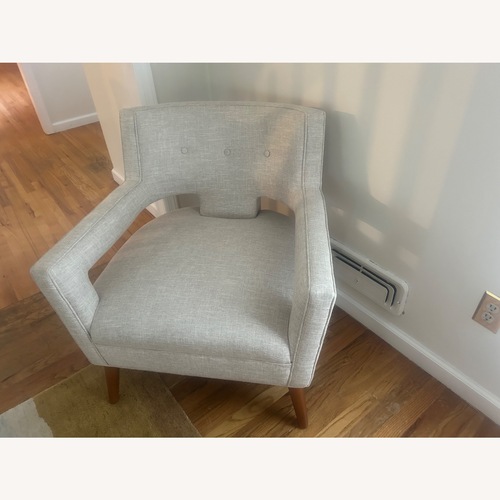 Used Natural Fabric Accent Chairs for sale on AptDeco