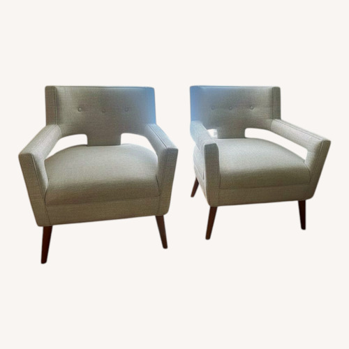 Used Natural Fabric Accent Chairs for sale on AptDeco