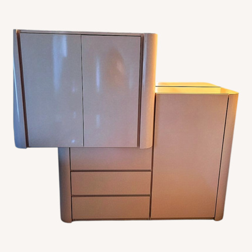 Used Pink Lacquer Wall Unit for sale on AptDeco