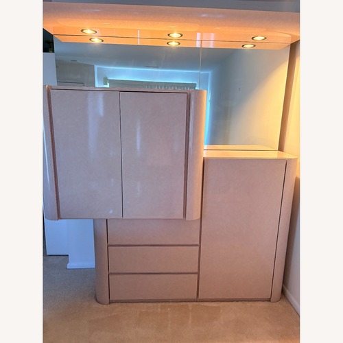 Used Pink Lacquer Wall Unit for sale on AptDeco