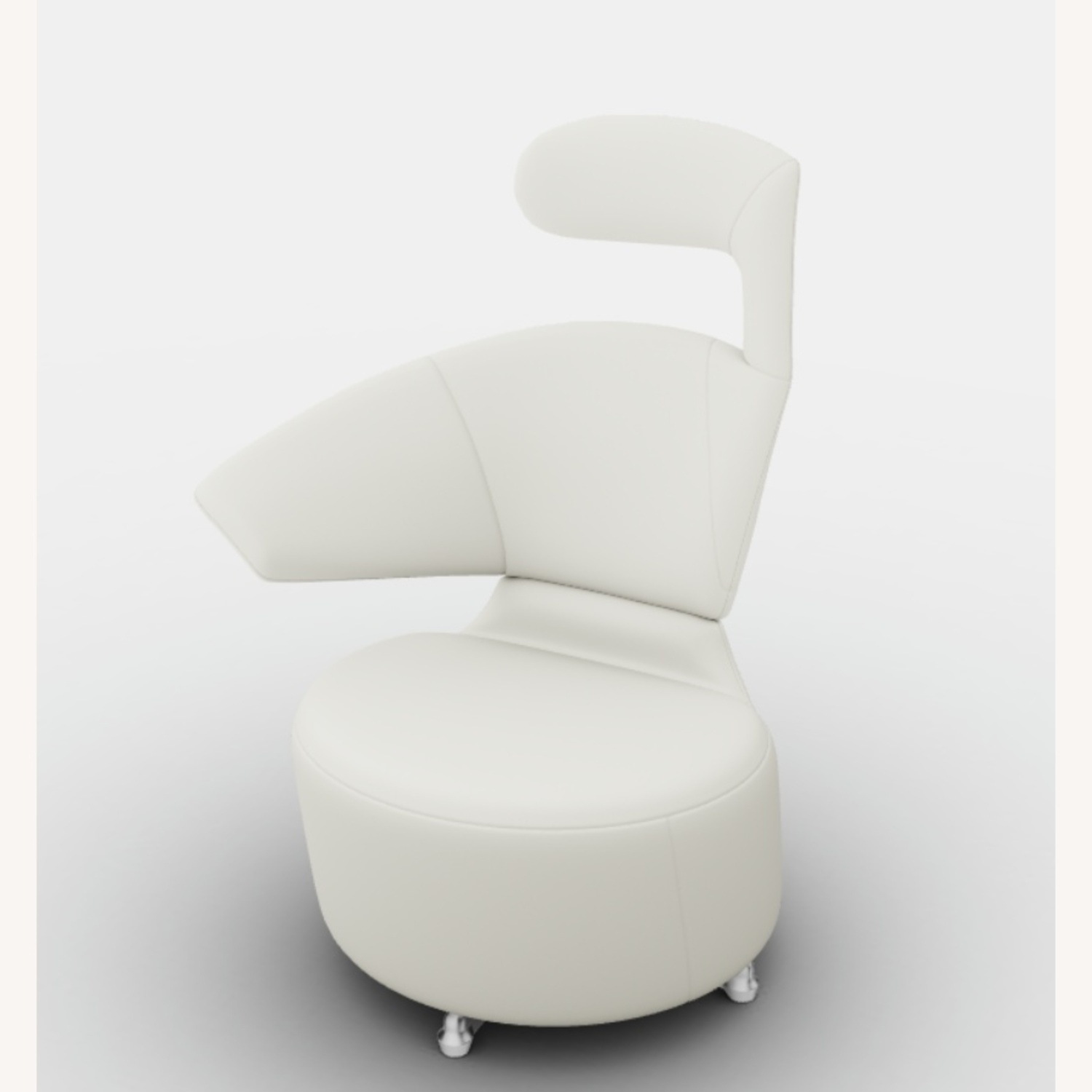 Cassina White Leather Canta Chair - image-5