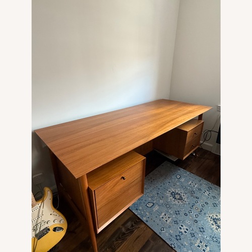 Used West Elm Mid-Century Executive Desk (74") for sale on AptDeco