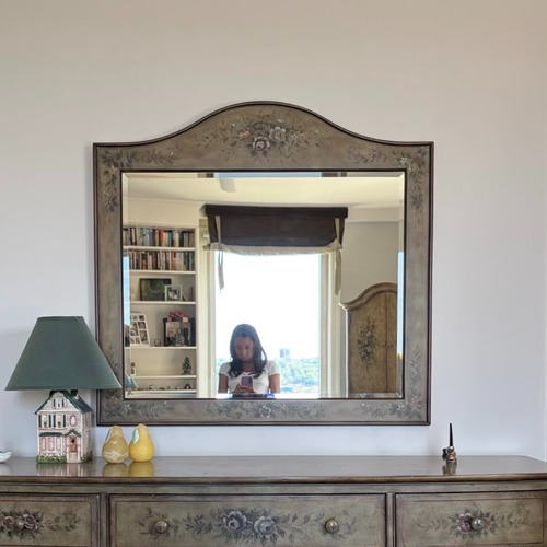 Used Domain Furniture Light Brown Wall Mirror for sale on AptDeco