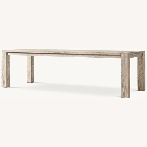 Used Restoration Hardware Reclaimed Oak Parsons Dining Table for sale on AptDeco