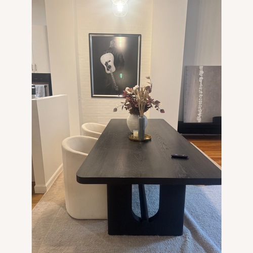 Used Restoration Hardware Breton Black Dining Table for sale on AptDeco