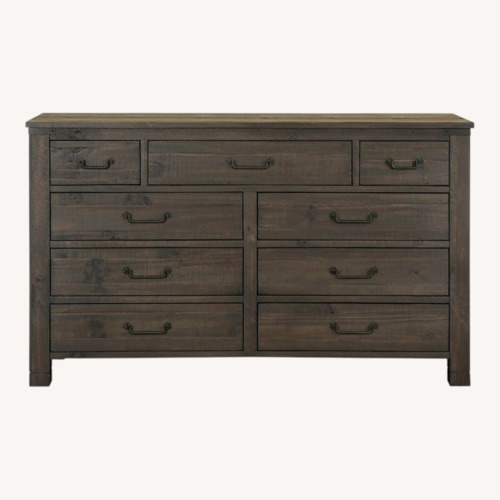 Used Raymour & Flanigan Abington Dark Brown Wood Dresser for sale on AptDeco