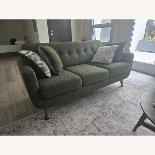 Used Bob's Discount Furniture Bettie Green 3+ Seater Sofa for sale on AptDeco