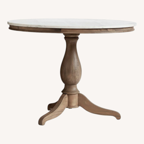 Used Pottery Barn Alexandra Table with Granite Top for sale on AptDeco
