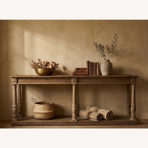 Used Restoration Hardware Distressed Rectory Large Console Table for sale on AptDeco