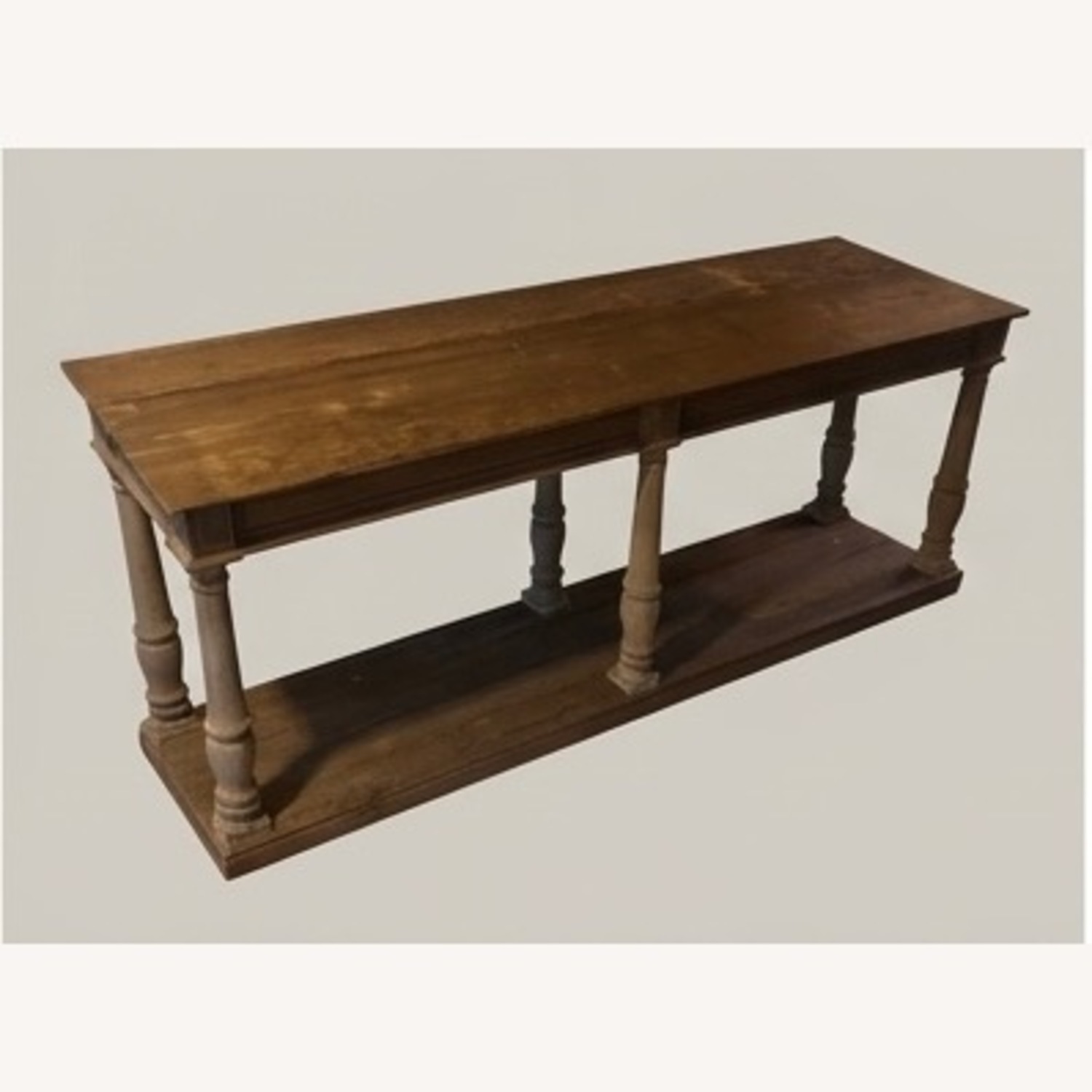Restoration Hardware Distressed Rectory Large Console Table - image-6
