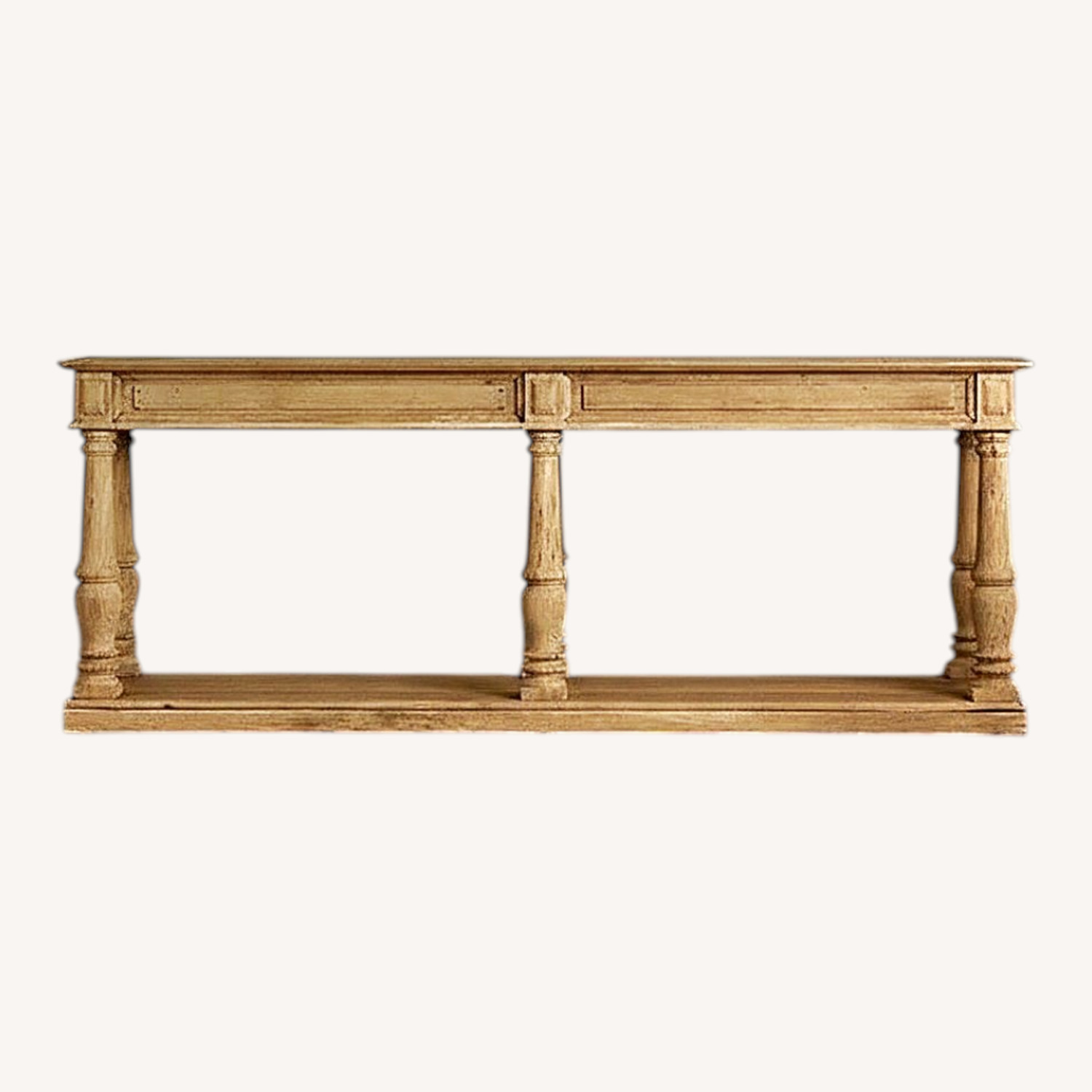 Restoration Hardware Distressed Rectory Large Console Table - image-1