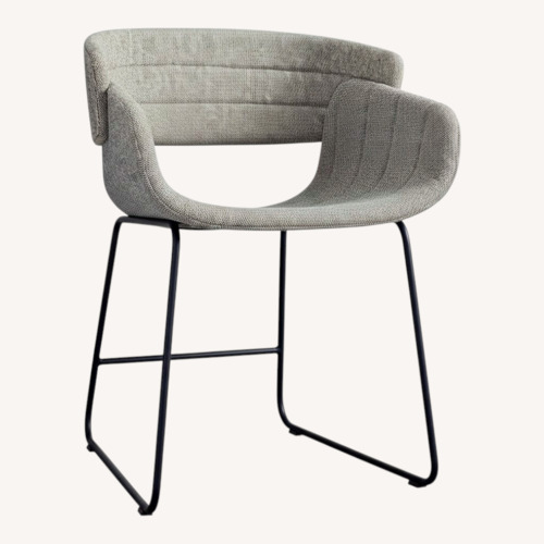 Used Blu Dot Light Gray Fabric Dining Chair for sale on AptDeco