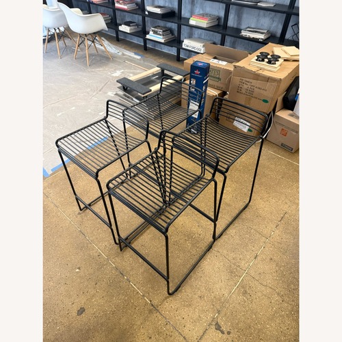 Used Black Metal Stool for sale on AptDeco