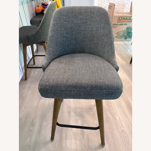 Used West Elm Mid-Century Upholstered Counter Stool for sale on AptDeco
