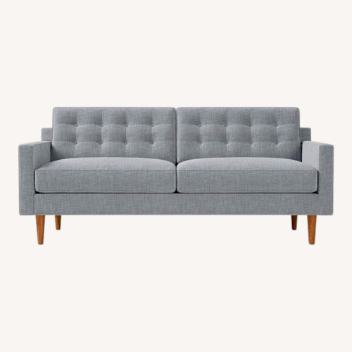 Used West Elm Light Gray Fabric 2 Seater Sofa for sale on AptDeco