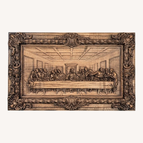 Used Dark Brown Wood Wall Art for sale on AptDeco