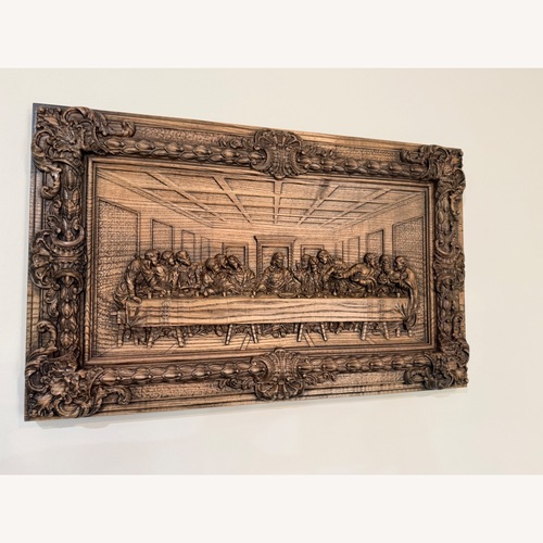 Used Dark Brown Wood Wall Art for sale on AptDeco