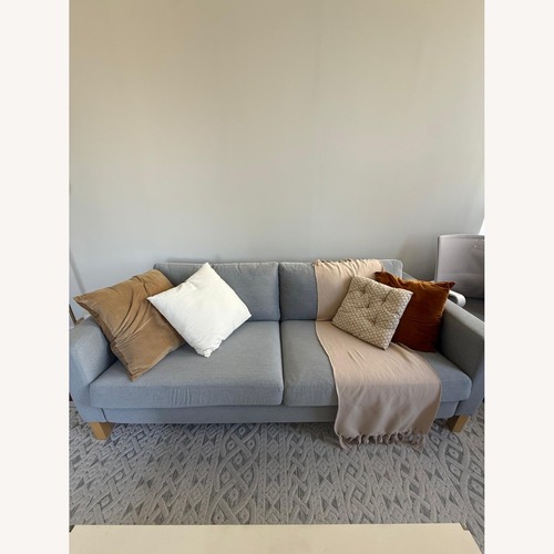 Used IKEA Karlstad Light Grey 2 Seater Sofa  for sale on AptDeco
