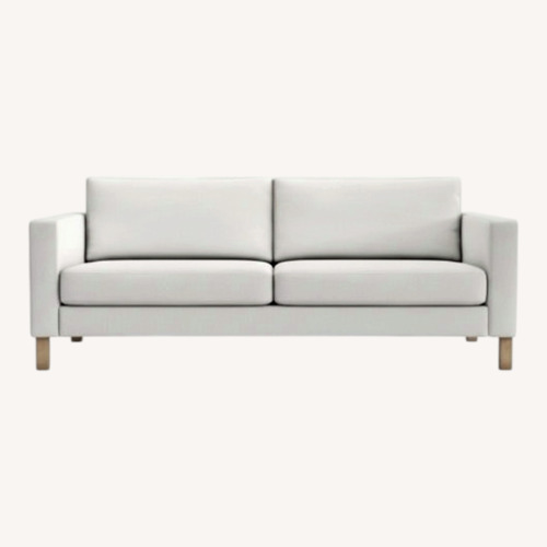 Used IKEA Karlstad Light Grey 2 Seater Sofa  for sale on AptDeco